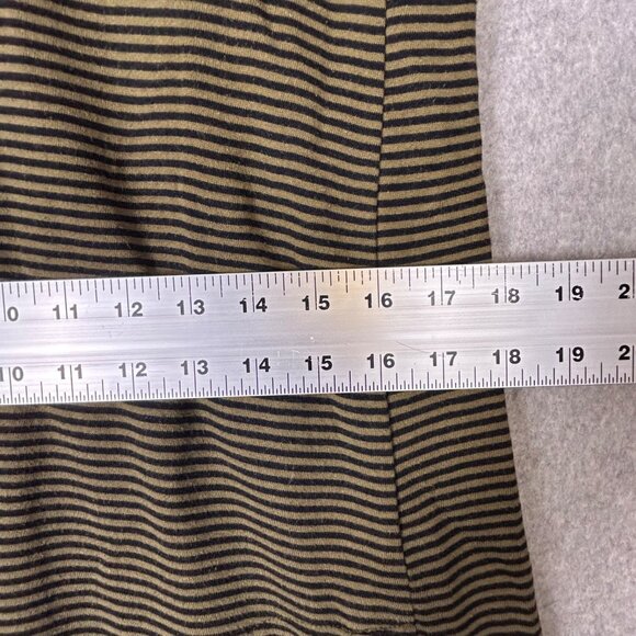 J.Jill Sweater Dress Women's Small Olive Green Black Striped Long Sleeve Pockets - Picture 8 of 14